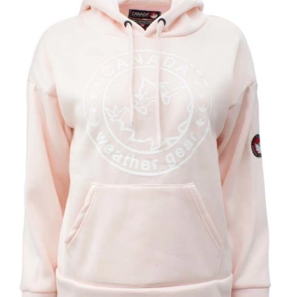 Women’s Canada Weather Gear Chest Logo Hoodie Sweatshirt - Picture 2 of 3